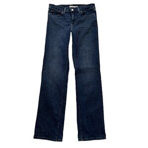 Levis 314 Jeans‎ Women's 29 Zip Close Dark Blue Shaping Straight Denim